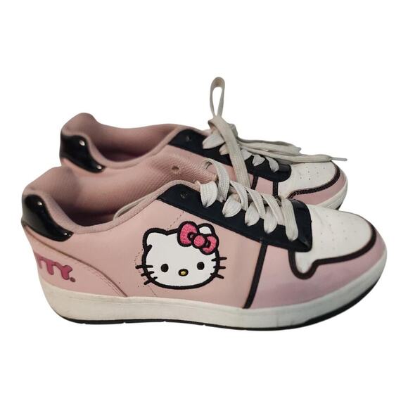 Hello Kitty Other - Hello Kitty Pink Low Top Sneakers Big Kids Youth US 6 EUR 37 Lace Up Shoes